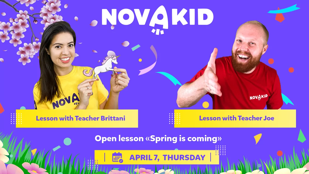 a Spring is coming! Novakid, çocukları herkese açık İngilizce derslerine davet ediyor