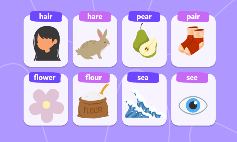 İngilizcede sesteş kelime (homophone) ne demektir, sesteş kelimeler ve anlamları nelerdir? 