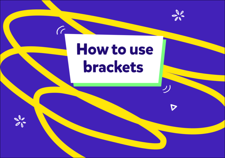 İngilizce parantez nasıl kullanılır?