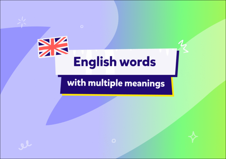İngilizcede çok anlamlı kelimeler nedir?